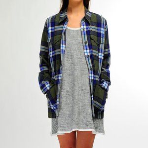 NWT ADDISON NYC Grey Cotton Blend Tweed Sleeveless A-Line Mini Dress S $188